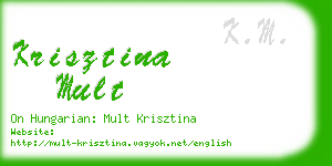 krisztina mult business card